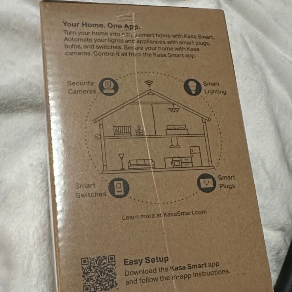 TP-Link Kasa Smart Camera in Brown Box